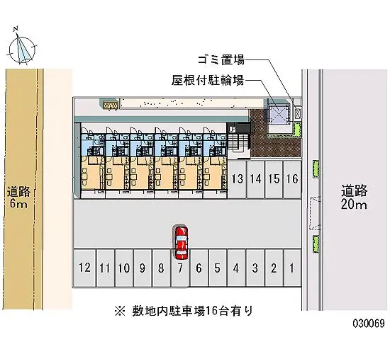 山形市西田３丁目 月極駐車場